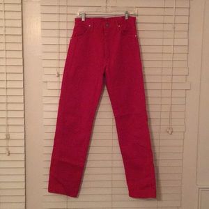 Wrangler Women’s Red Jeans Straight Leg